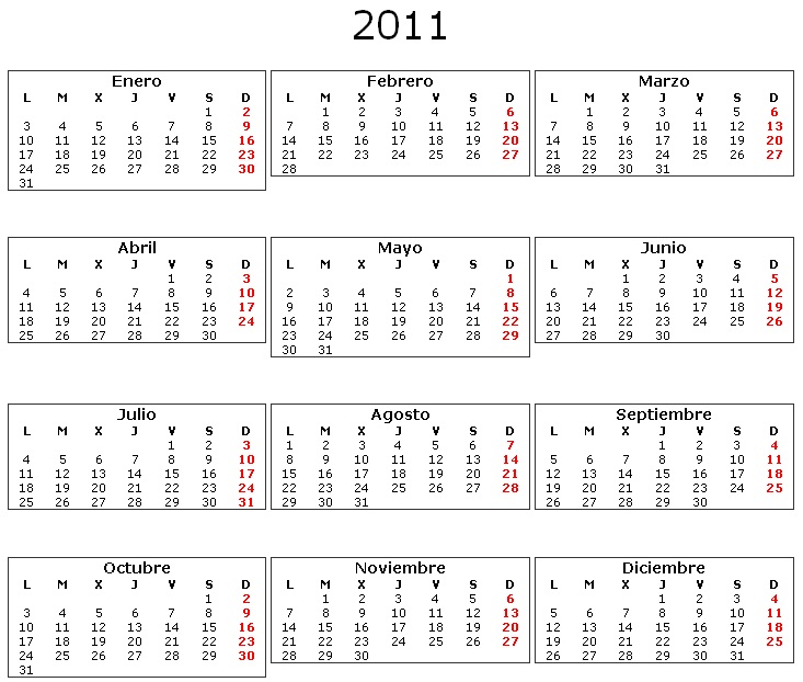 Calendario 2012 E 2011 Para Imprimir Imagui