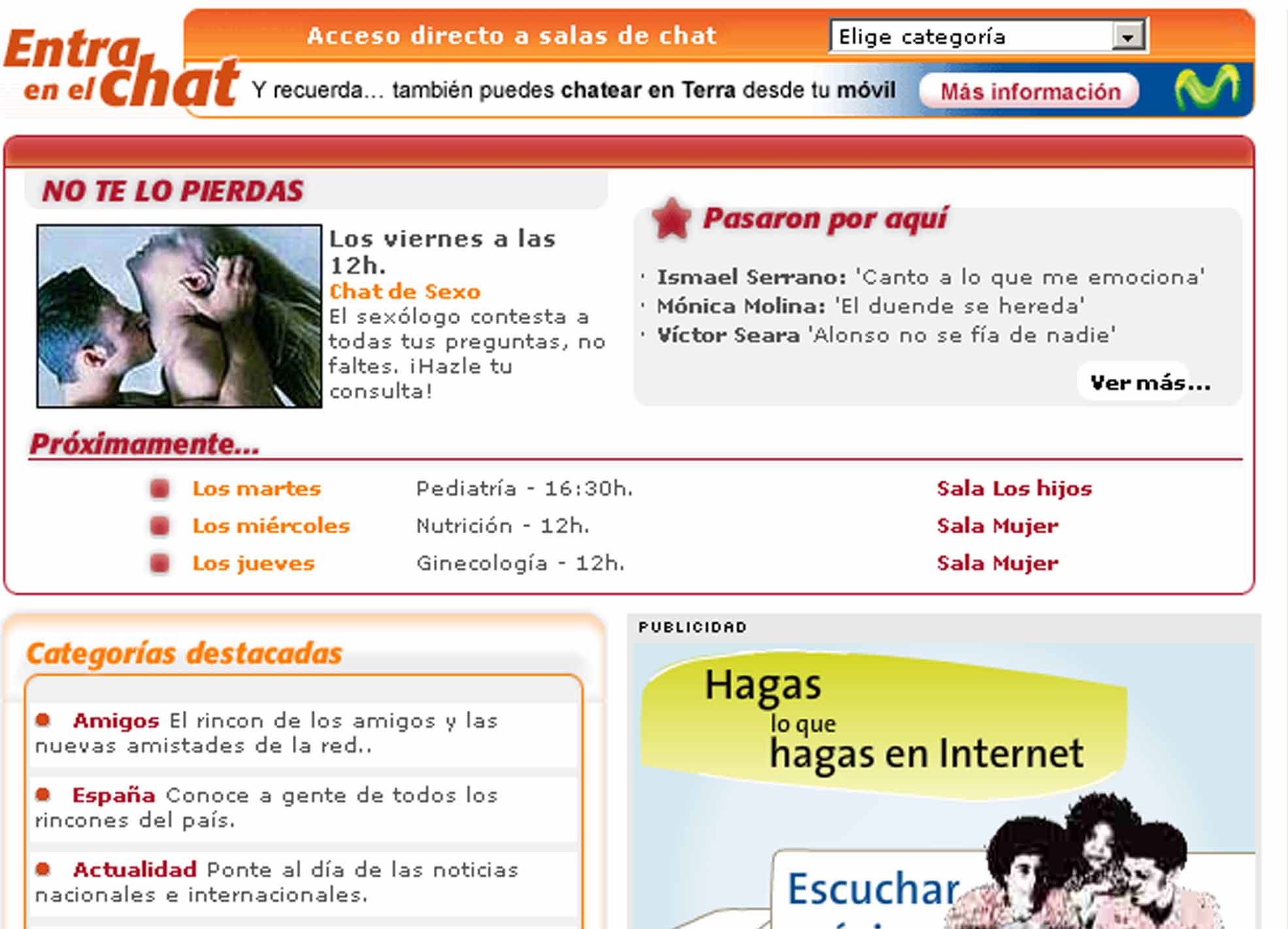 Chat España - Lista de canales gratis