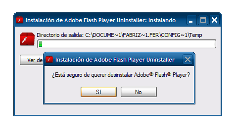 Desinstalar Flash Player